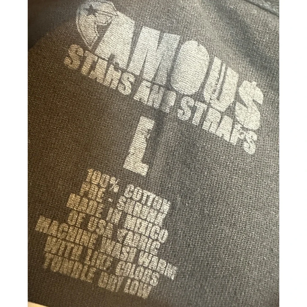 Famous Stars And Straps short sleeve t-shirt sz L cotton Y2K black orange - Picture 2 of 3